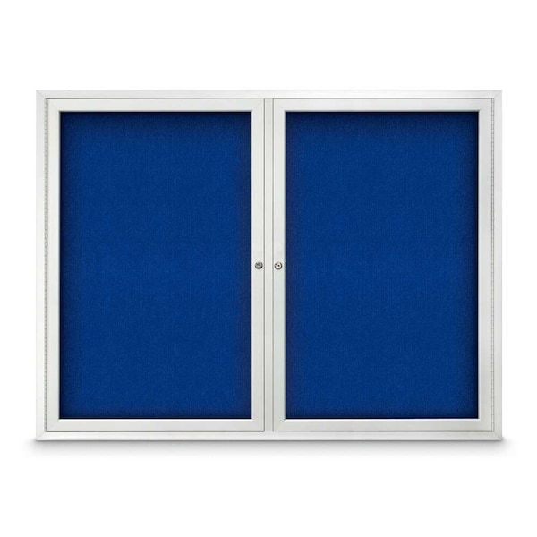 Sliding Door Indoor Enclosed Corkboard, 9